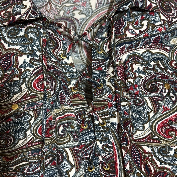BCBGMAXAZRIA paisley print tunic size large new - Picture 5 of 6